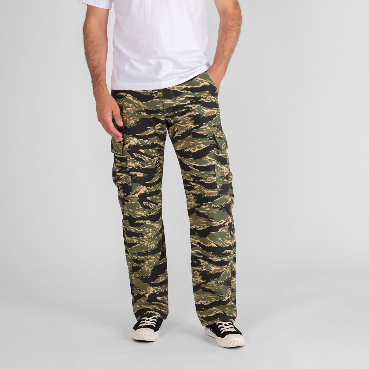Iron Heart IH-737-TSC 10oz Camo Cargo Pants Tiger Stripe 