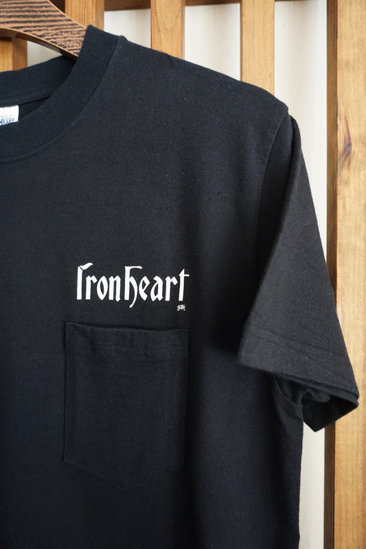 Iron Heart 7.5oz Loopwheel T-Shirt BLACK