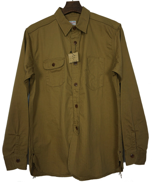 MOMOTARO Herringbone Shirt - Camel