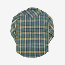 Load image into Gallery viewer, Ultra Heavy Flannel Tartan Check Western Shirt - Green
