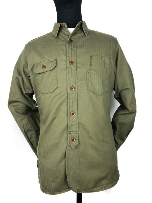 MOMOTARO Herringbone Shirt - Green