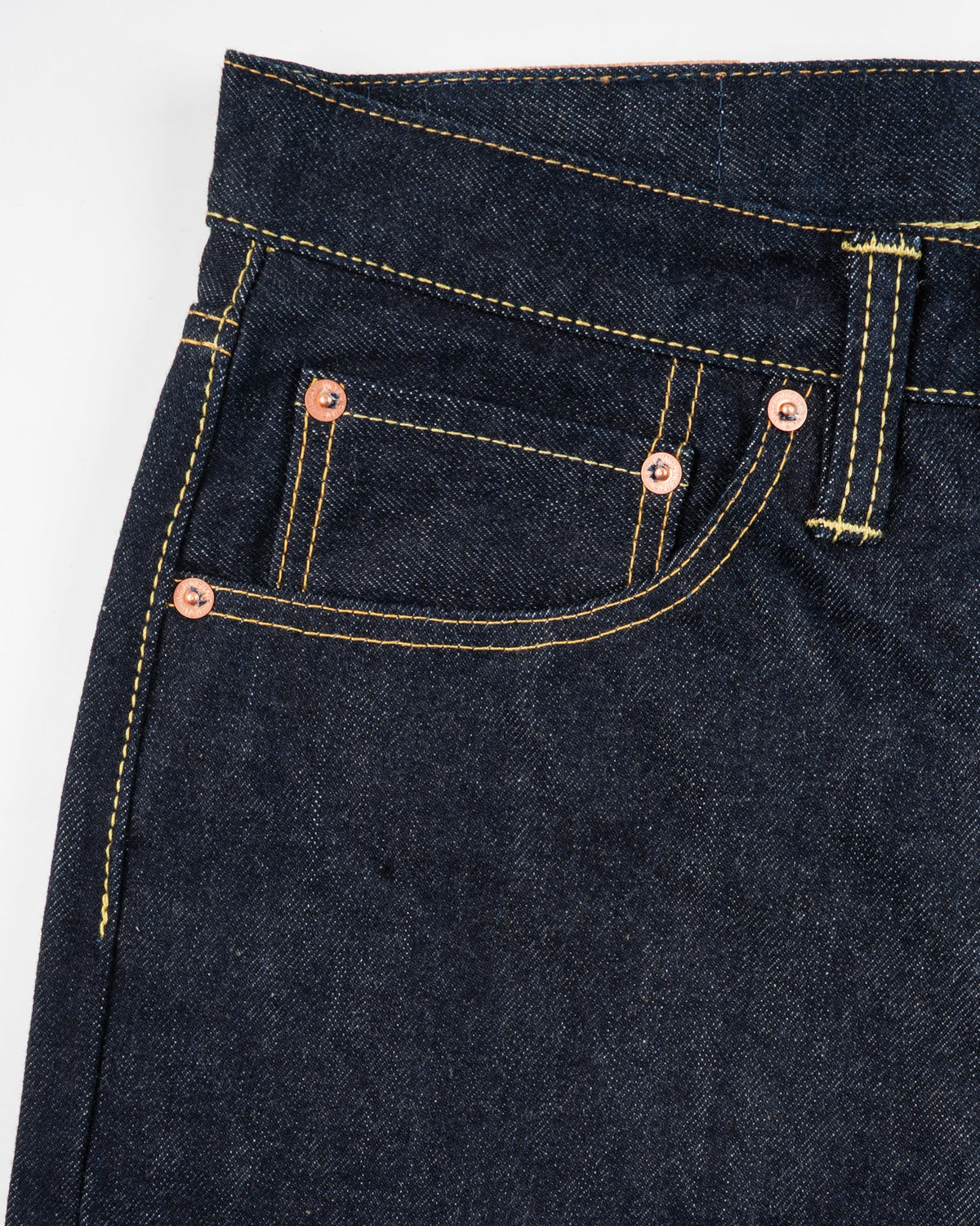 Iron Heart IH-1955S-142 14oz selvedge denim 1955 vintage tapered jeans indigo product photo