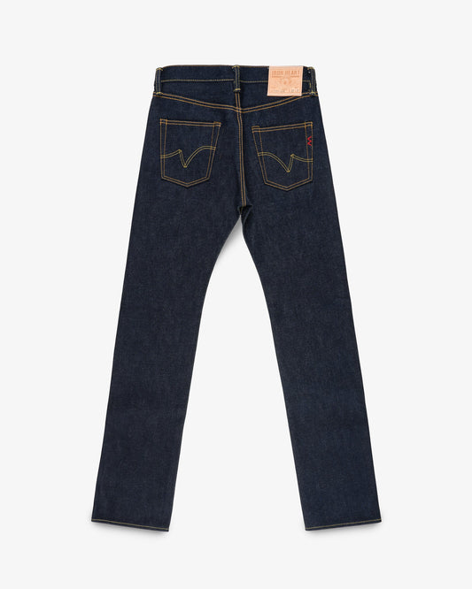 Iron Heart IH-666S-UHR 21oz Ultra Heavy Raw selvedge denim jeans indigo front view