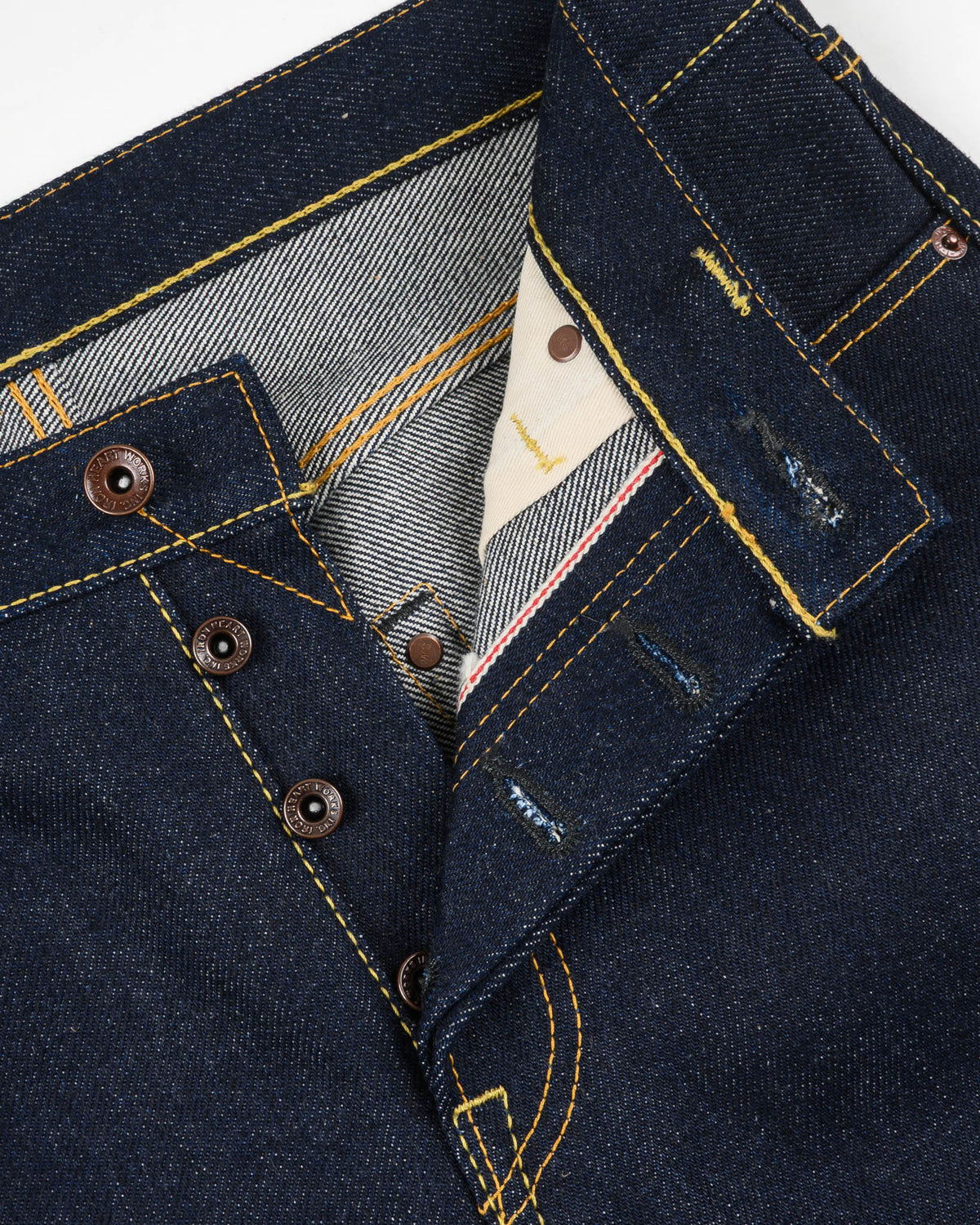 Iron Heart IH-666S-UHR 21oz Ultra Heavy Raw selvedge denim jeans indigo product photo