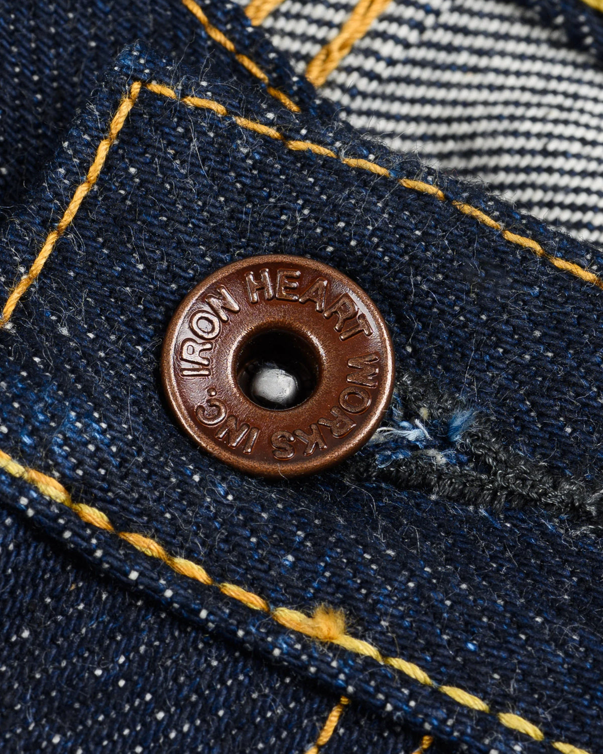 Iron Heart IH-666S-UHR 21oz Ultra Heavy Raw selvedge denim jeans indigo product photo
