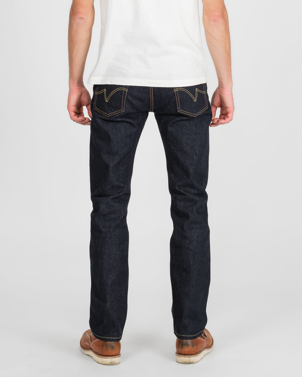 Iron Heart IH-666S-14 14oz selvedge denim jeans indigo worn fit rear view