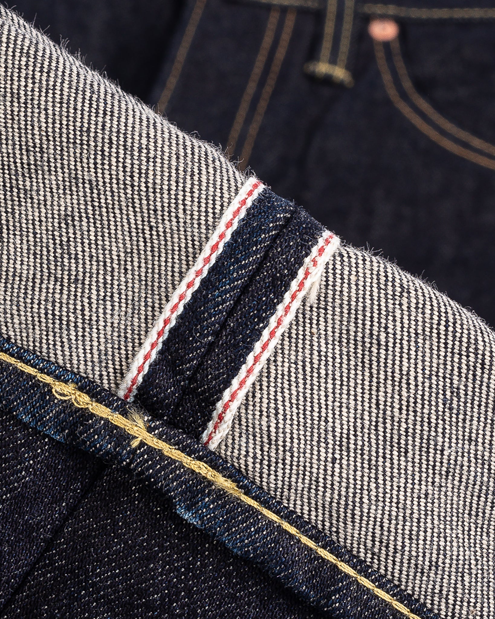 Iron Heart IH-666S-14 14oz selvedge jeans indigo selvedge ID detail