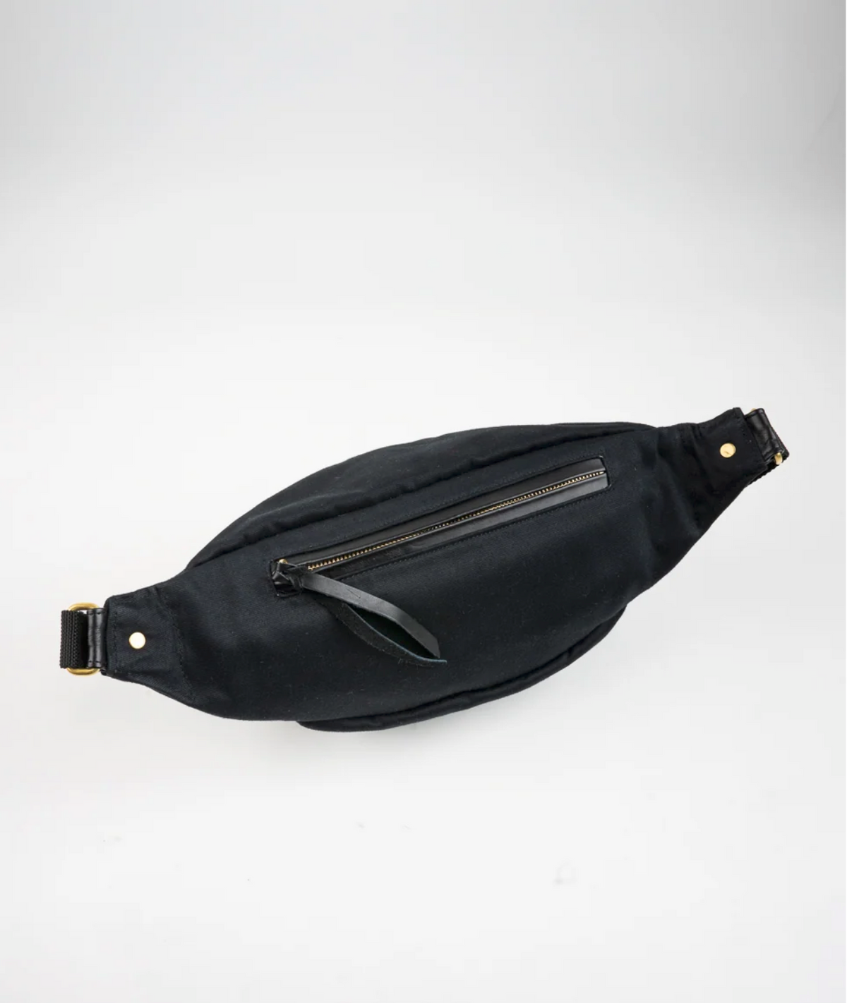 Iron Heart IHE-53 Waist Bag in Black — detail view