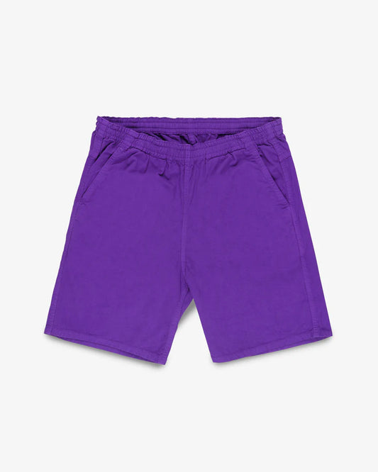 IH-729-PUR COTTON EASY SHORTS - PURPLE