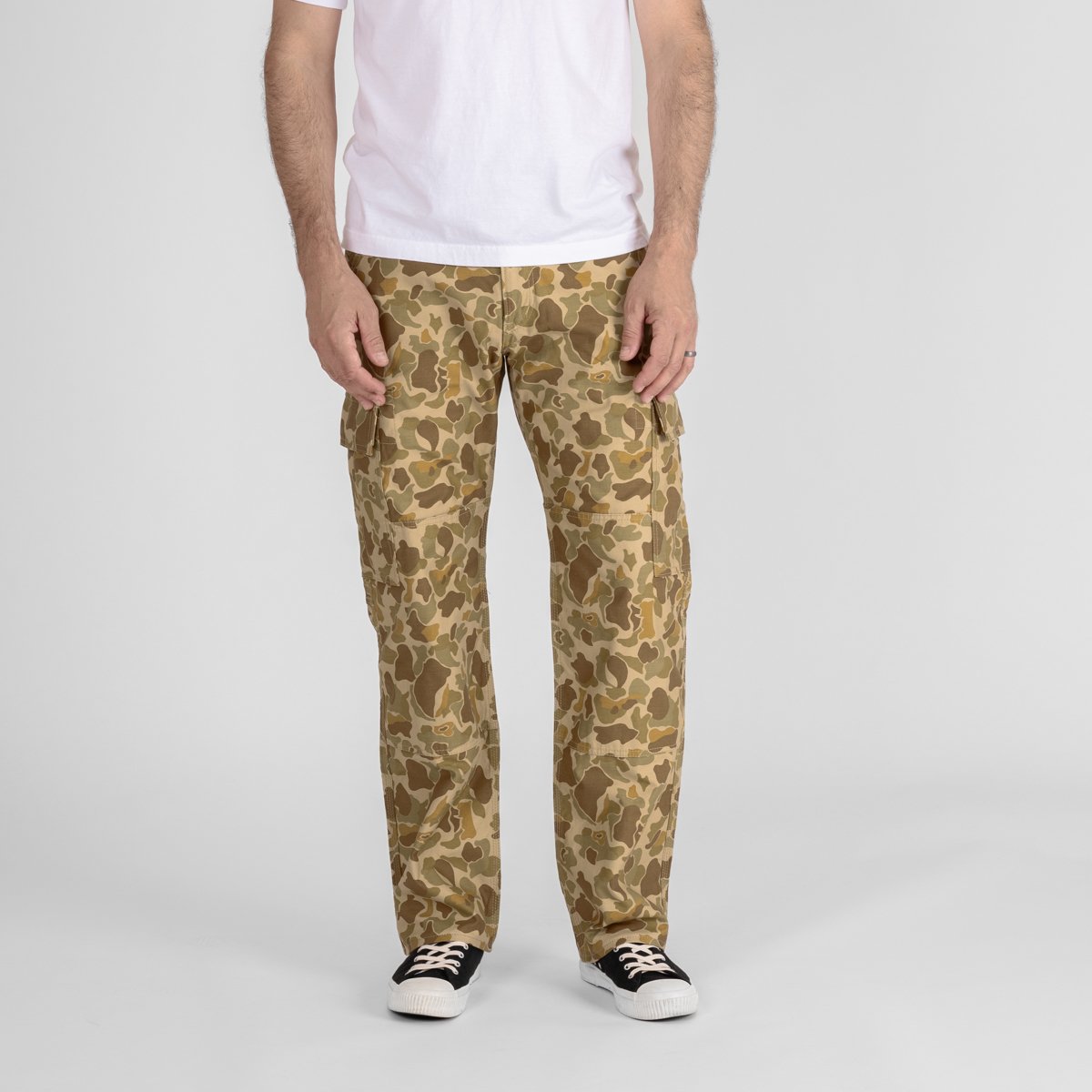 IH-737-DHC , 10oz Sateen Camouflage Cargo Pants - Duck Hunter