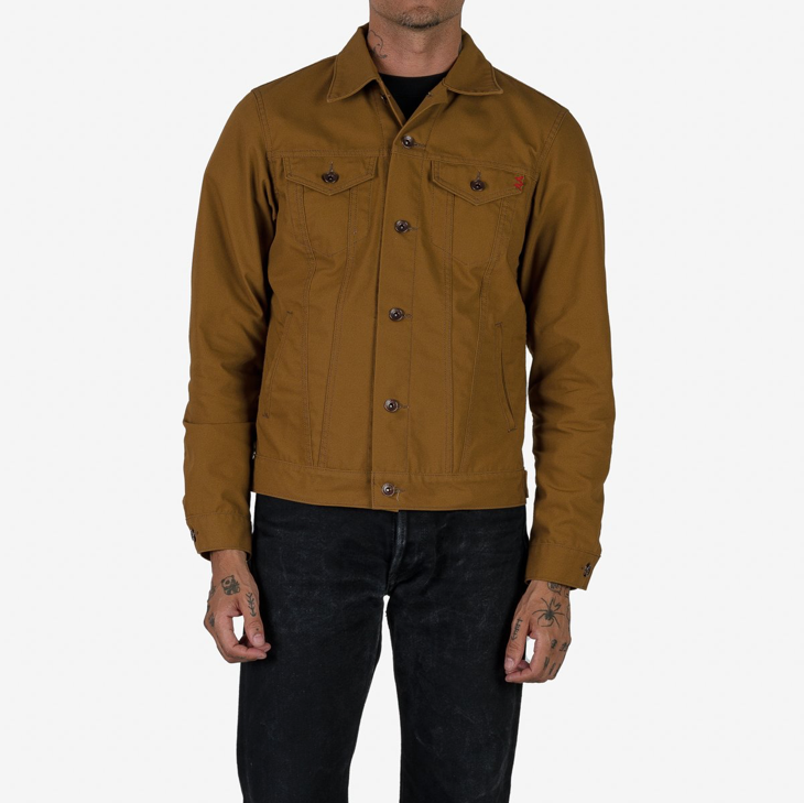 IHJ-133-BRN 10oz TC Duck Modified Type III Jacket - Brown