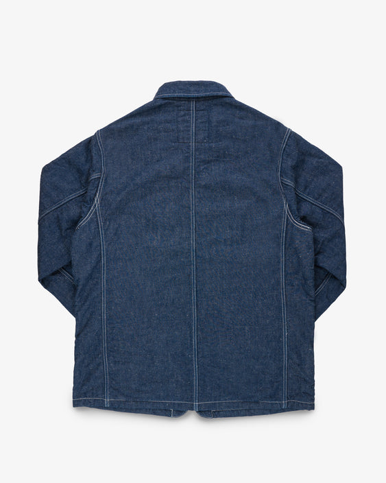 IHJ-149-IND Iron Heart Lined Chore Jacket - Indigo