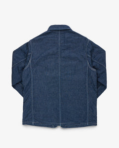 IHJ-149-IND Iron Heart Lined Chore Jacket - Indigo