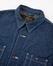 Load image into Gallery viewer, IHJ-149-IND Iron Heart Lined Chore Jacket - Indigo