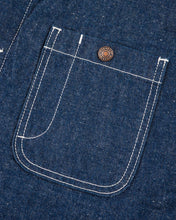 Load image into Gallery viewer, IHJ-149-IND Iron Heart Lined Chore Jacket - Indigo