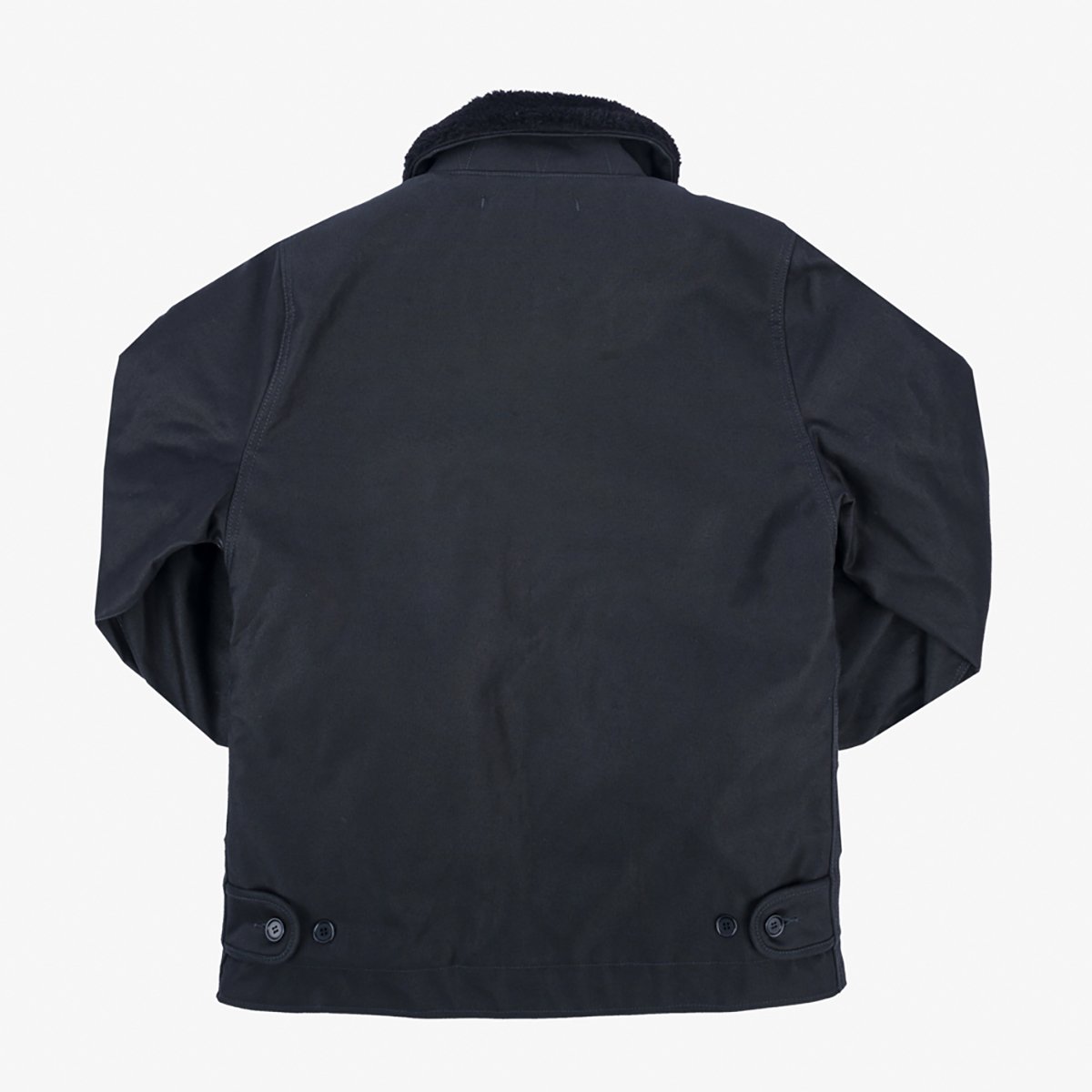 IHM-35-BLK - Oiled Whipcord N1 Deck Jacket - Black