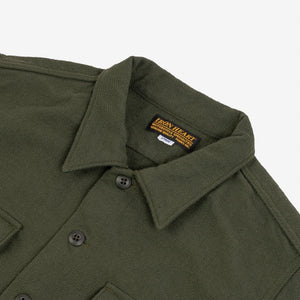 IHSH-346-ODG, 10oz Recycled Nylon Mechanic Work Shirt - Olive Drab Green