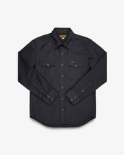 Load image into Gallery viewer, IHSH-426-12oz Military Moleskin Western Shirt - Black --SOON--