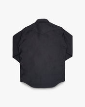 Load image into Gallery viewer, IHSH-426-12oz Military Moleskin Western Shirt - Black --SOON--