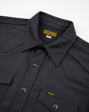 Load image into Gallery viewer, IHSH-426-12oz Military Moleskin Western Shirt - Black --SOON--