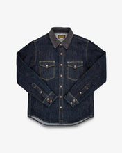 Load image into Gallery viewer, IHSH-427-IND Iron Heart 16oz Selvedge Denim CPO Shirt  - INDIGO