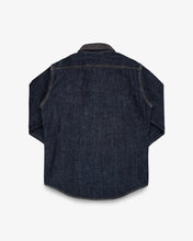 Load image into Gallery viewer, IHSH-427-IND Iron Heart 16oz Selvedge Denim CPO Shirt  - INDIGO