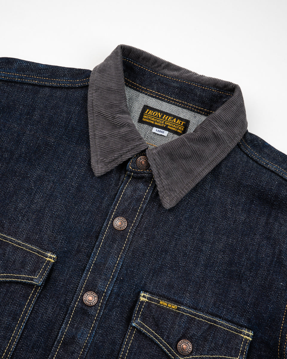 Iron Heart IHSH-427 selvedge denim shirt - side view