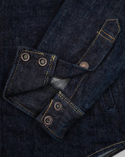 Load image into Gallery viewer, IHSH-427-IND Iron Heart 16oz Selvedge Denim CPO Shirt  - INDIGO