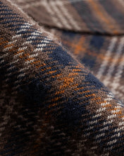 Load image into Gallery viewer, IHSH-431-BRN - Slubby Heavy Flannel Check Western Shirt - Brown