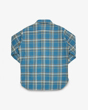 Load image into Gallery viewer, IHSH-435-BLU - Ultra Heavy Flannel American Check Work Shirt - Blue