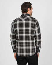 Load image into Gallery viewer, IHSH-439-BLK Iron Heart 9oz Selvedge Flannel Check Western Shirt - Black