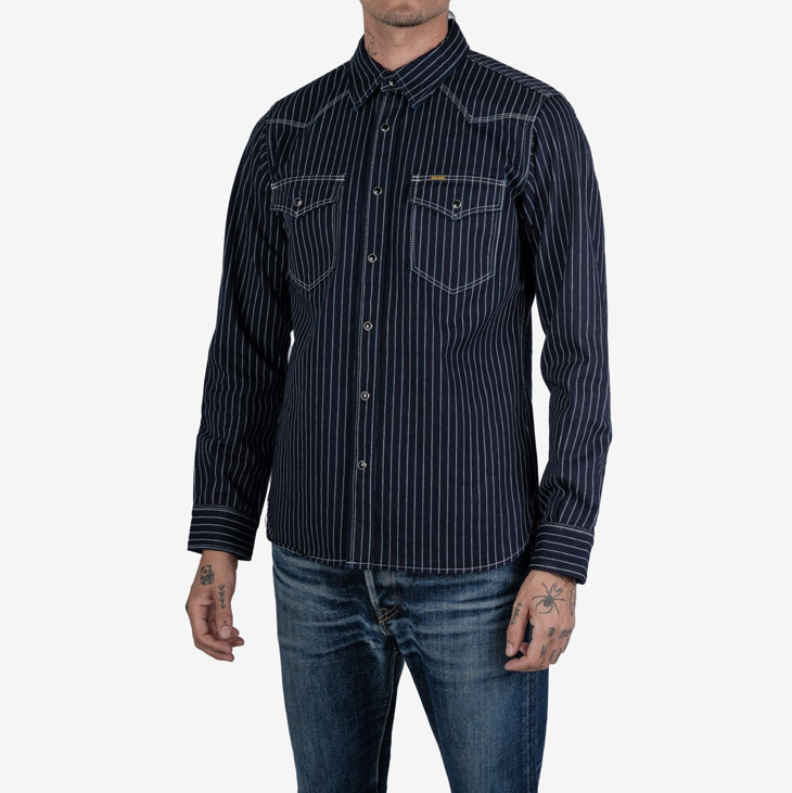 IHSH-62-IND 12oz Wabash Western Shirt - Indigo