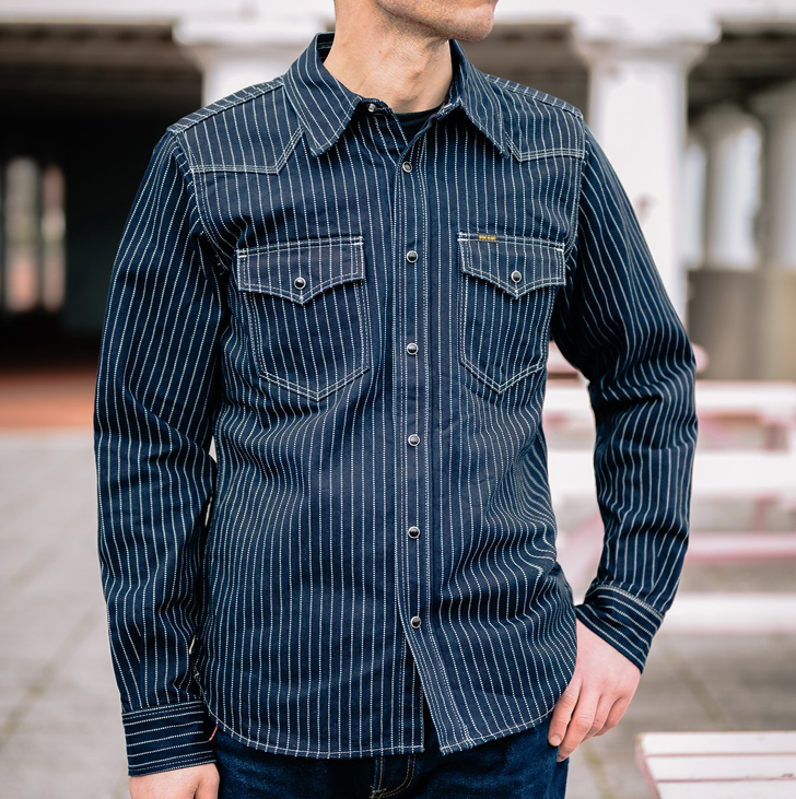 IHSH-62-IND 12oz Wabash Western Shirt - Indigo