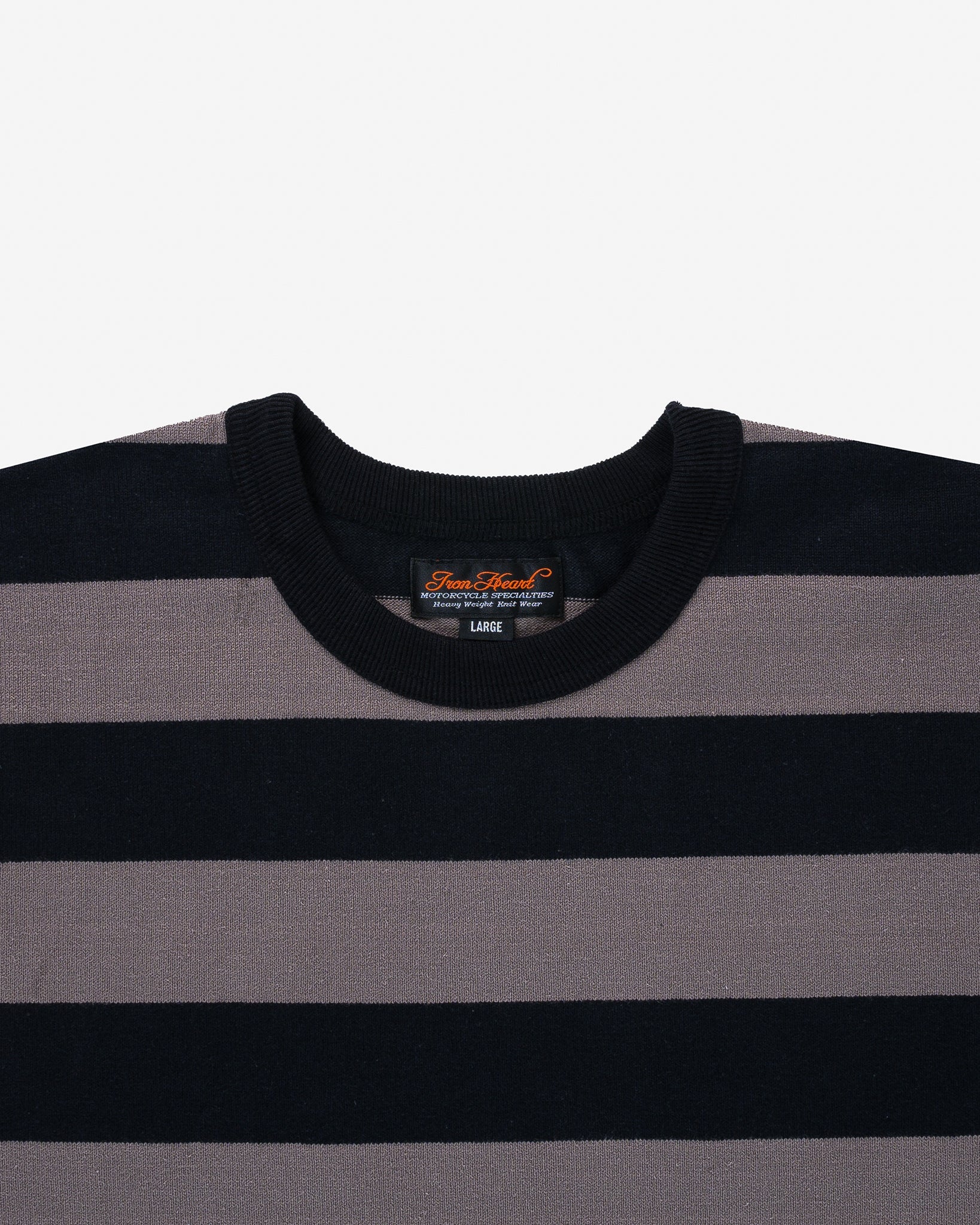 Iron Heart 11oz sweater - close-up of cotton knit fabric texture