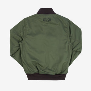 An Iron heart reversible tanker jacket with one side in olive and the other in black,  IHJ-130
