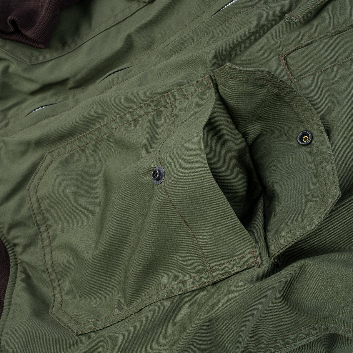 Iron Heart IHJ-130 olive tanker jacket - pocket detail