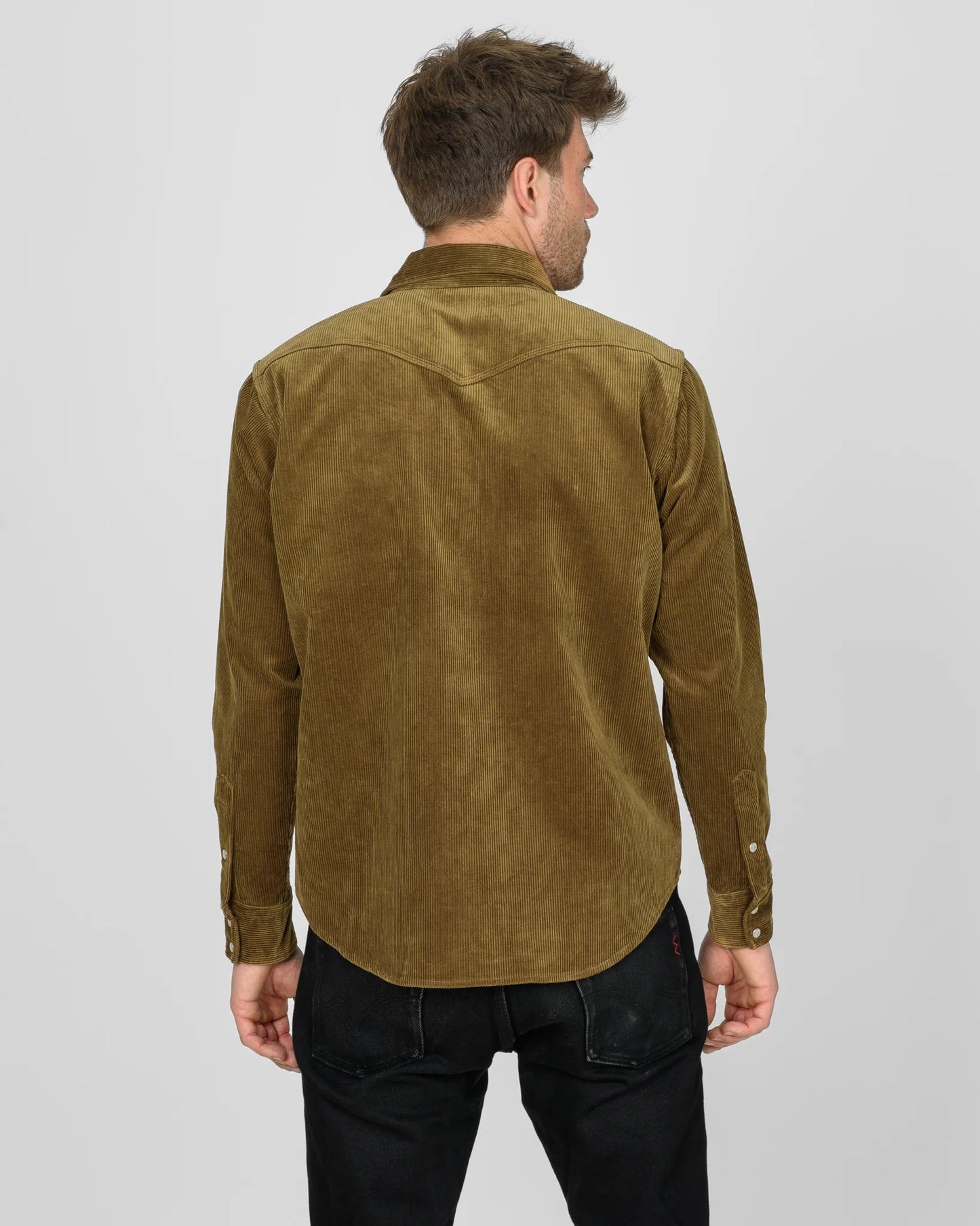IHSH-398-CAM Iron Heart 11oz Corduroy Western - Camel