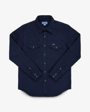 Load image into Gallery viewer, Iron Heart Kersey Indigo blue shirt made in Japan, IHSH-208.