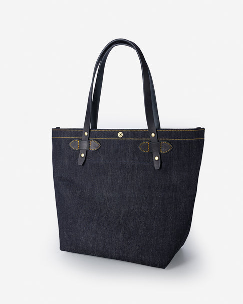 Iron Heart IHE-49 denim tote bag - handle and strap detail