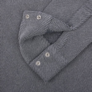 A grey Iron Heart Kersey Western shirt with long sleeves, button-up front, and two chest pockets. 