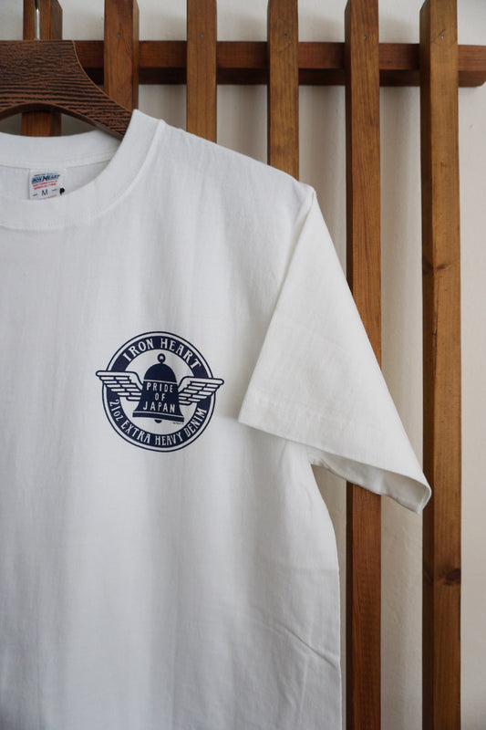 Iron Heart 7.5oz Loopwheel T-Shirt White