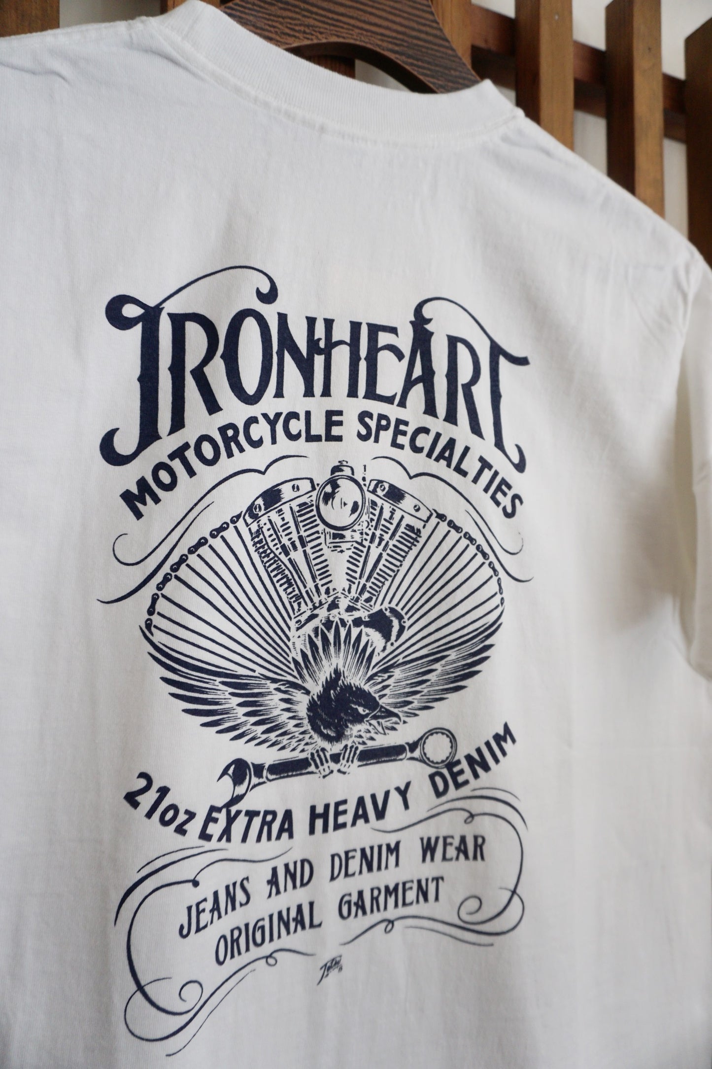 Iron Heart 7.5oz Loopwheel T-Shirt White