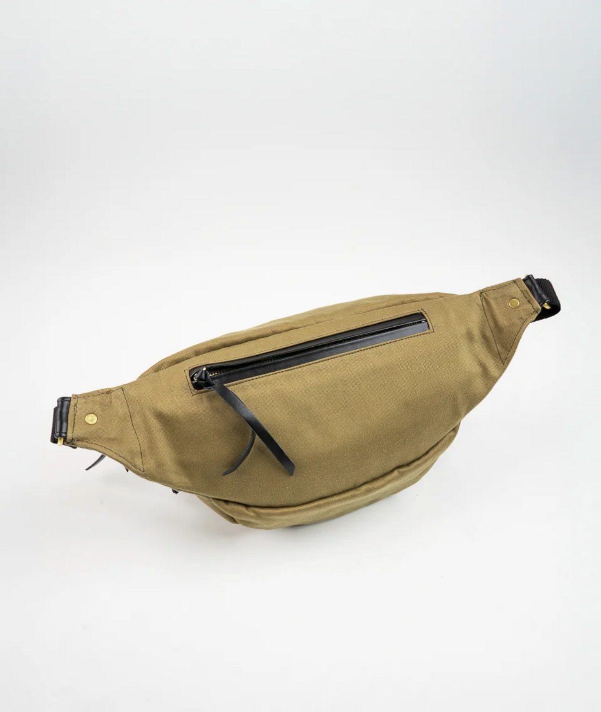 Iron Heart IHE-53 Waist Bag in Khaki — detail view
