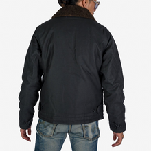 Load image into Gallery viewer, IHM-37-BLK - Oiled Whipcord N1 Deck Jacket - Black