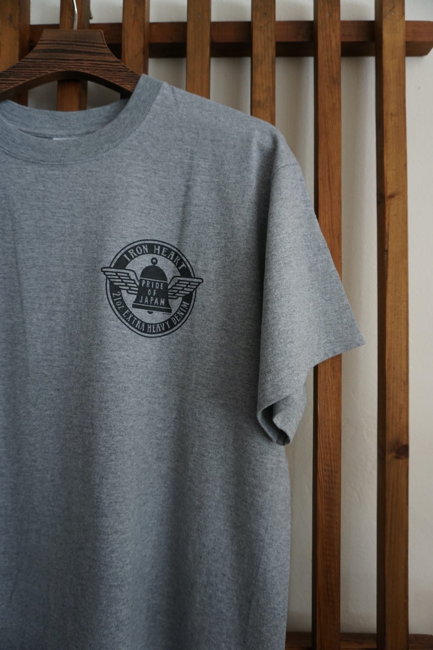 Iron Heart 7.5oz Loopwheel T-Shirt GREY