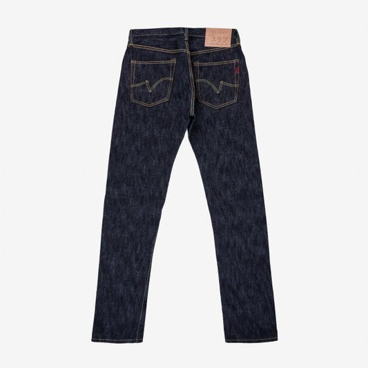 Iron Heart IH-555S-SLB 16oz slubby selvedge jeans indigo rear view

