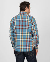 Load image into Gallery viewer, IHSH-442-SAX Iron Heart 9oz Selvedge Work Shirt - Sax Blue