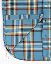 Load image into Gallery viewer, IHSH-442-SAX Iron Heart 9oz Selvedge Work Shirt - Sax Blue