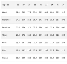 Cargar imagen en el visor de la galería, Iron Heart IH-666S-14 jeans sizing chart measurements guide