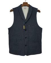 Load image into Gallery viewer, MOMOTARO Covert Twill Vest Grey 04-034